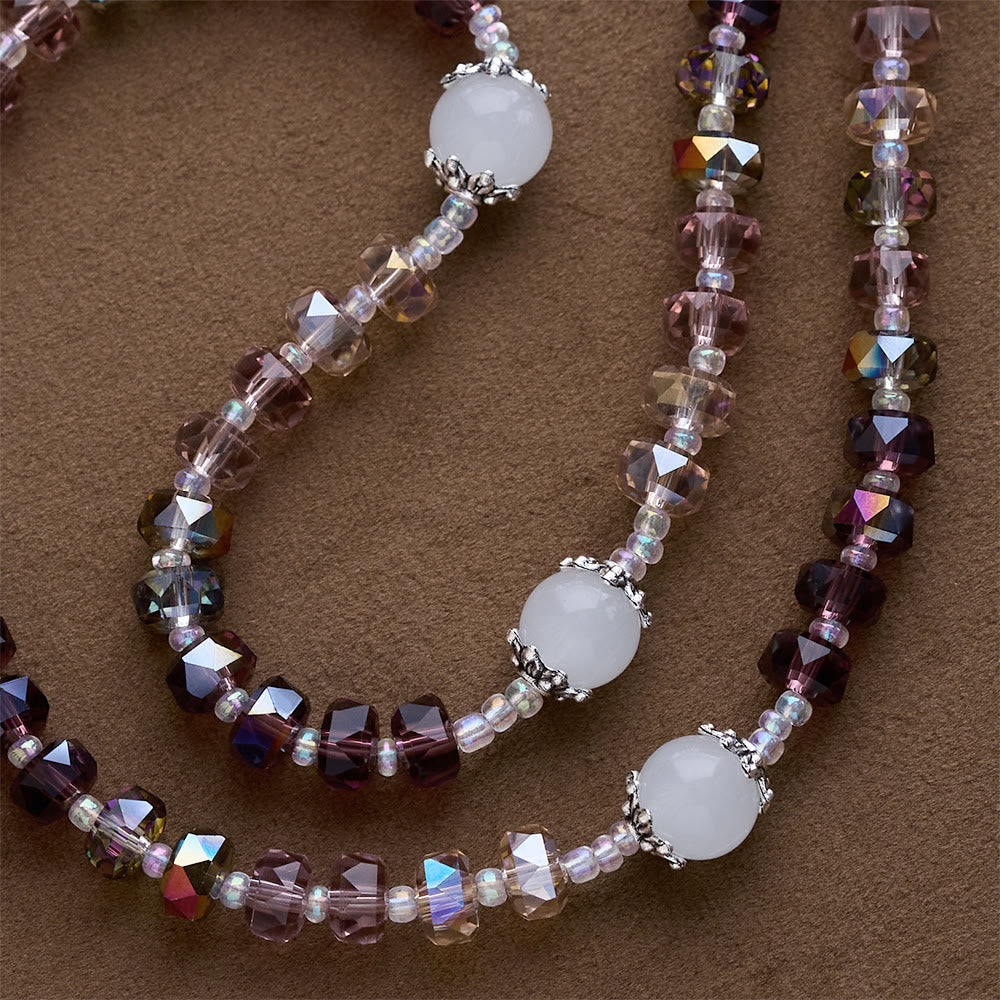 SolaceBeads Purple Tone Crystal Contemplation Rosary: A Faceted Refuge of Light - image 3