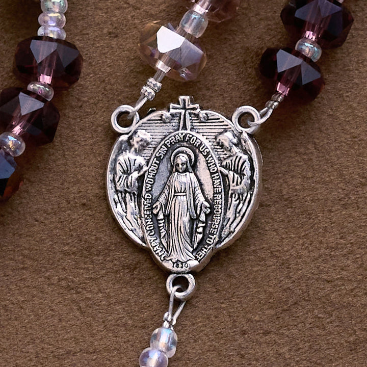 SolaceBeads Purple Tone Crystal Contemplation Rosary: A Faceted Refuge of Light - image 5