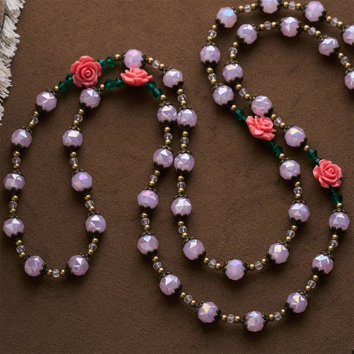 SolaceBeads The Shower of Roses St. Thérèse Rosary: Light Pink Beads Faith in Full Bloom - image 4