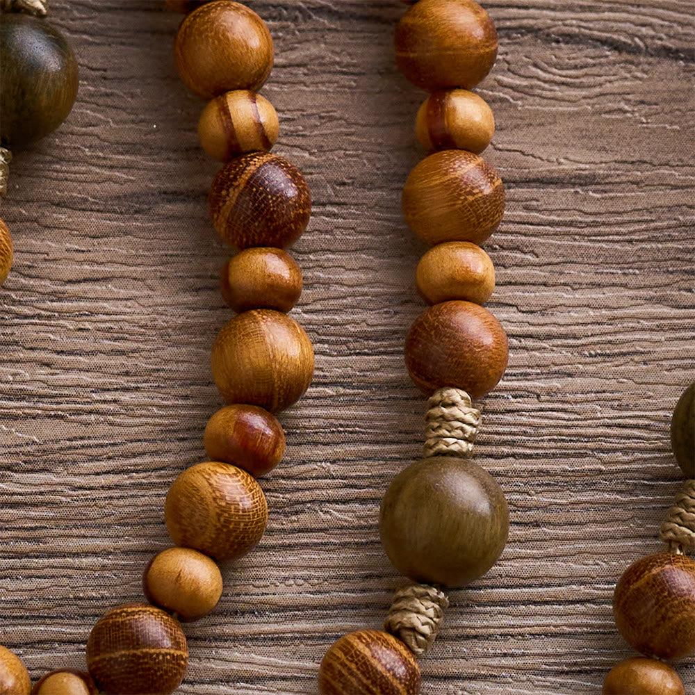 SolaceBeads Woodland Grace Rosary: Made with Sandalwood &amp; Verawood &amp; Pine - image 4