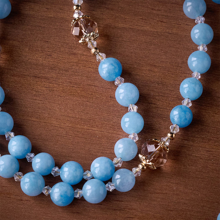 SolaceBeads Serene Waters Aquamarine Beads Rosary - image 4