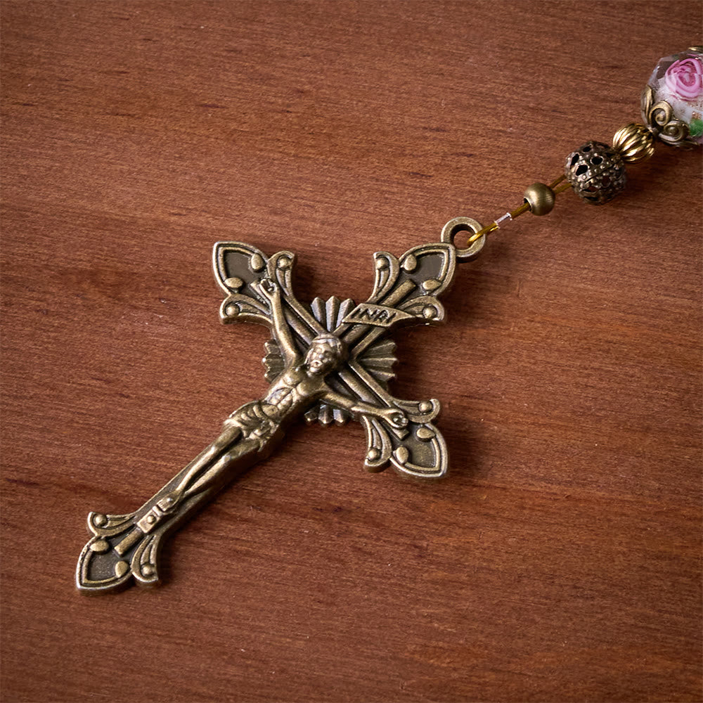 SolaceBeads The River of Hope Rosary: Rooted in Courage--Made with Amazonite Beads - image 3