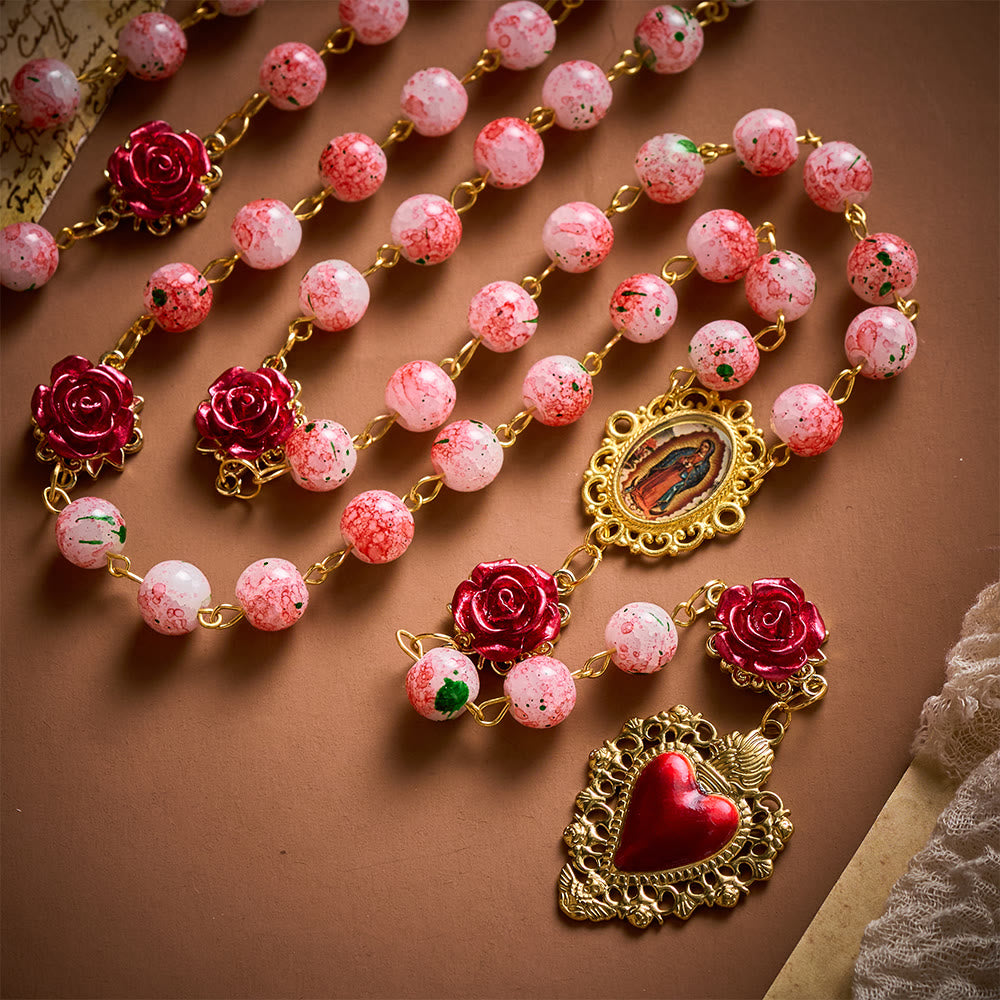 SolaceBeads Watercolor Beads Artistic Rosary – Handcrafted Beads for Light &amp; Spiritual Comfort - image 9