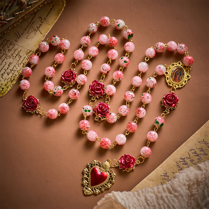 SolaceBeads Watercolor Beads Artistic Rosary – Handcrafted Beads for Light &amp; Spiritual Comfort - image 8