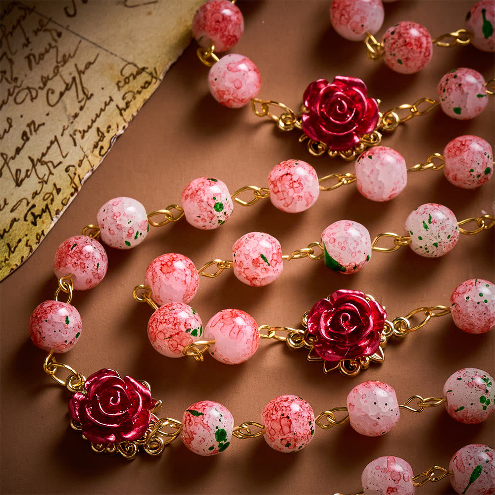 SolaceBeads Watercolor Beads Artistic Rosary – Handcrafted Beads for Light &amp; Spiritual Comfort - image 6