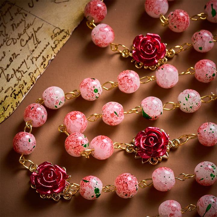 SolaceBeads Watercolor Beads Artistic Rosary – Handcrafted Beads for Light &amp; Spiritual Comfort - image 6