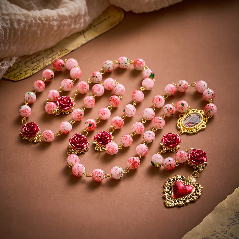 SolaceBeads Watercolor Beads Artistic Rosary – Handcrafted Beads for Light &amp; Spiritual Comfort - image 10
