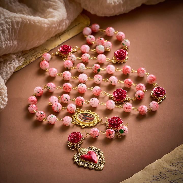 SolaceBeads Watercolor Beads Artistic Rosary – Handcrafted Beads for Light &amp; Spiritual Comfort - image 7