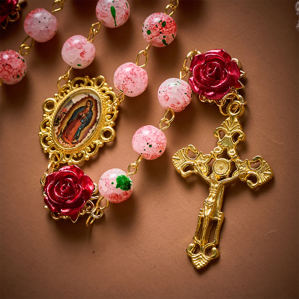 SolaceBeads Watercolor Beads Artistic Rosary – Handcrafted Beads for Light &amp; Spiritual Comfort - image 5