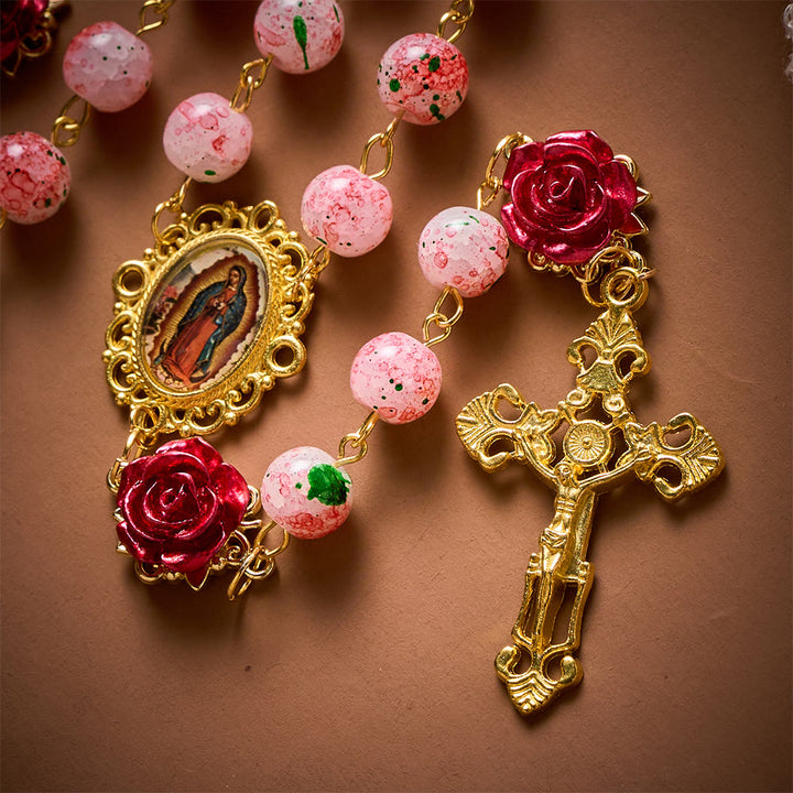 SolaceBeads Watercolor Beads Artistic Rosary – Handcrafted Beads for Light &amp; Spiritual Comfort - image 5