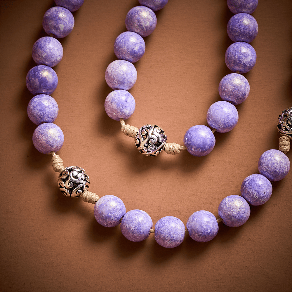 Solacebeads Seven Sorrows Handmade With Lavender Beadschaplet: Compassion In Purple - image 3