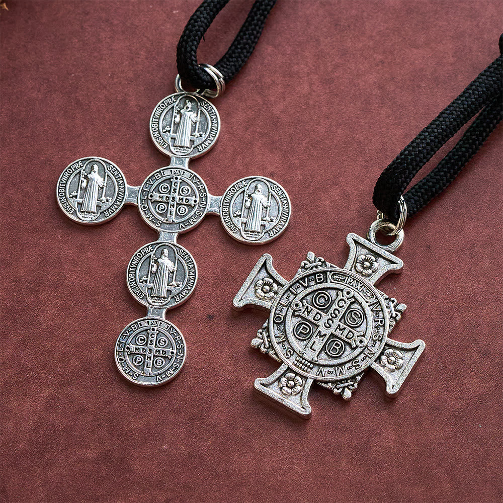 Solacebead Silver St. Benedict Rosary Chaplet With Medel &amp; Cross: A Symbol Of Strength - image 2