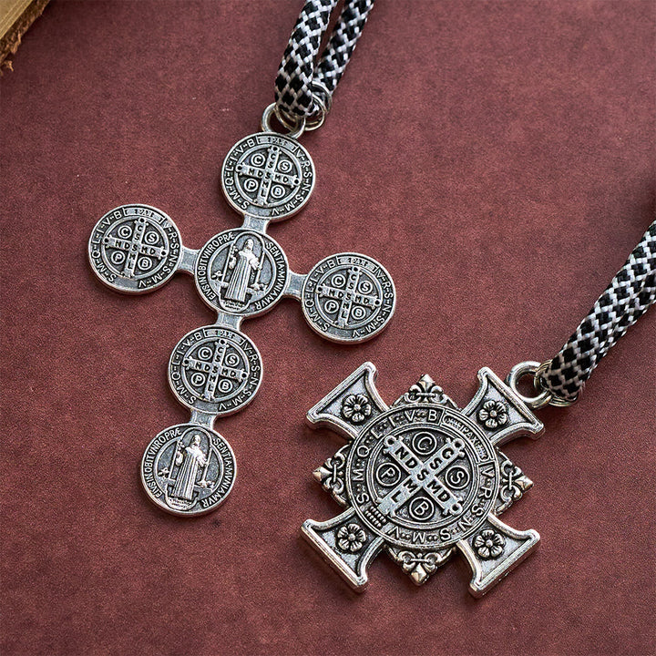 SolaceBeads St. Benedict Metal Beads Rosary Chaplet: Faith in Every Knot - With Medel &amp; Cross - image 3
