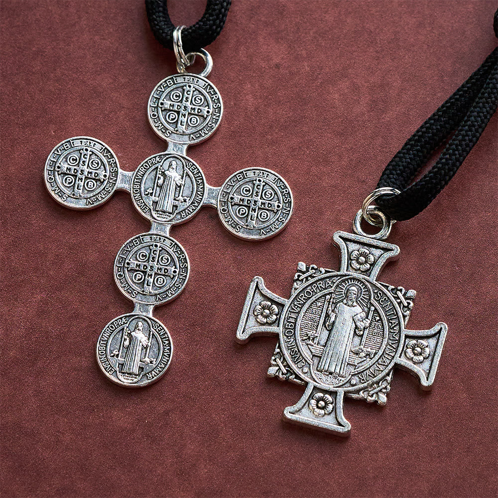 Solacebead Silver Metal St. Benedict Rosary Chaplet With Medel &amp; Cross: A Symbol Of Strength - image 5
