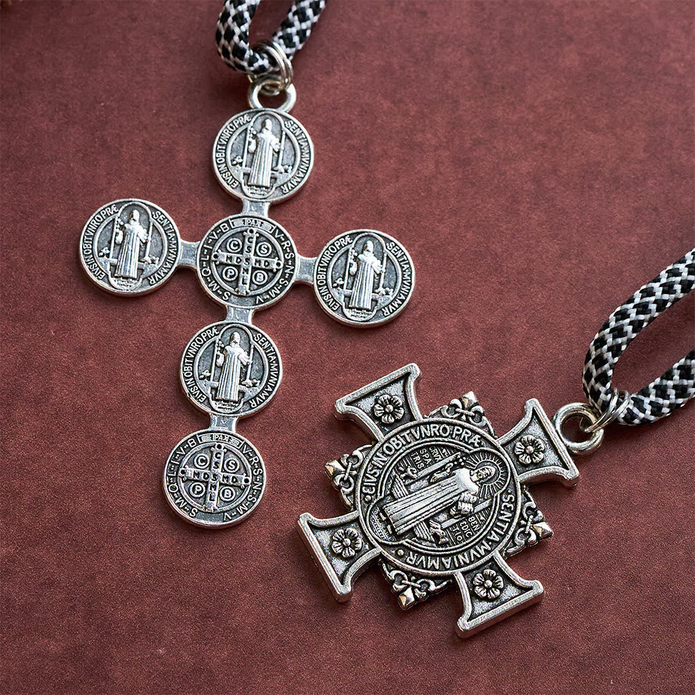 SolaceBeads St. Benedict Metal Beads Rosary Chaplet: Faith in Every Knot - With Medel &amp; Cross - image 4
