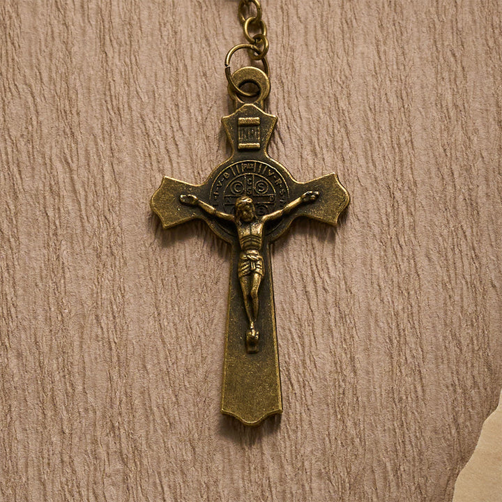 SolaceBeads St. Benedict Black Crystal Chaplet: Divine Protection &amp; Sacred Devotion - image 5