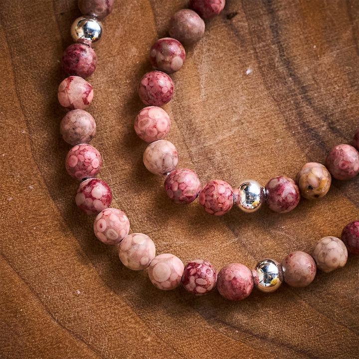 SolaceBeads Maifan Stone Rosary Bracelet: Earthly Devotion with St. Benedict Medal &amp; Cross - image 2