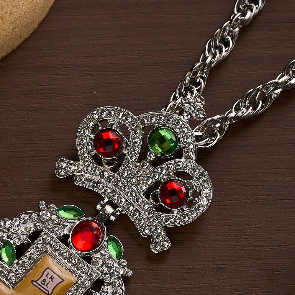 SolaceBeads Pectoral Cross: Ornate Gem-Encrusted Gold &amp; Silver Pendant - image 9