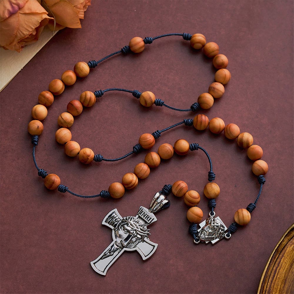 Solacebeads The Sacred Light Raja Kayu Wood Rosary Chaplet: Rooted In Grace Of Holy Face - image 0