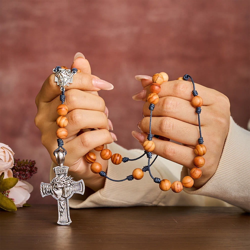 Solacebeads The Sacred Light Raja Kayu Wood Rosary Chaplet: Rooted In Grace Of Holy Face - image 1