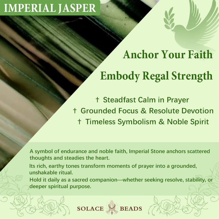SolaceBeads Royal Blue Imperial Jasper Rosary: A Deep Anchor for the Soul - image 6