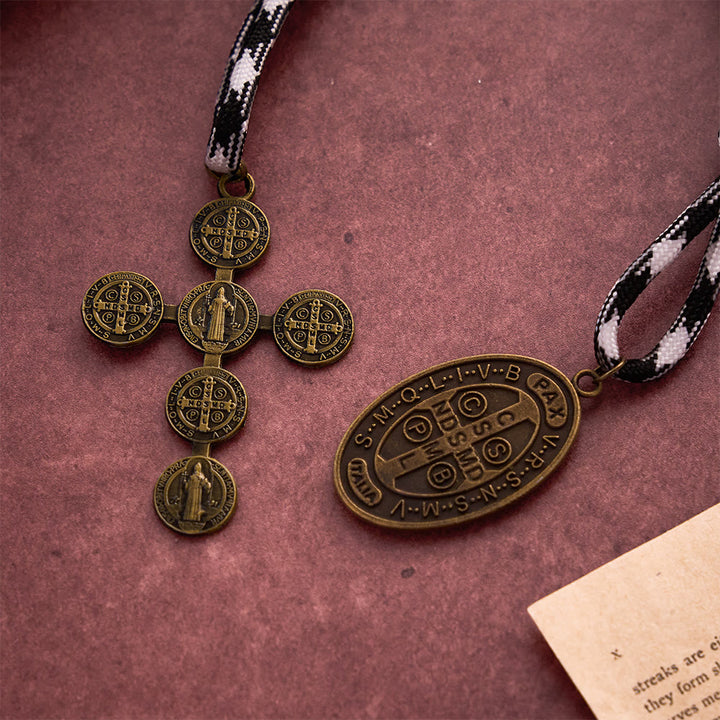 SolaceBeads Antique Bronze Chaplet With St. Benedict Medal &amp; Cross: Protective Devotion - image 5