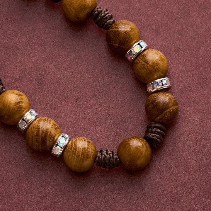 SolaceBeads Sandalwood Rosary Chaplet With Spirit Dove &amp; Archangel Charm: Protective Devotion - image 9