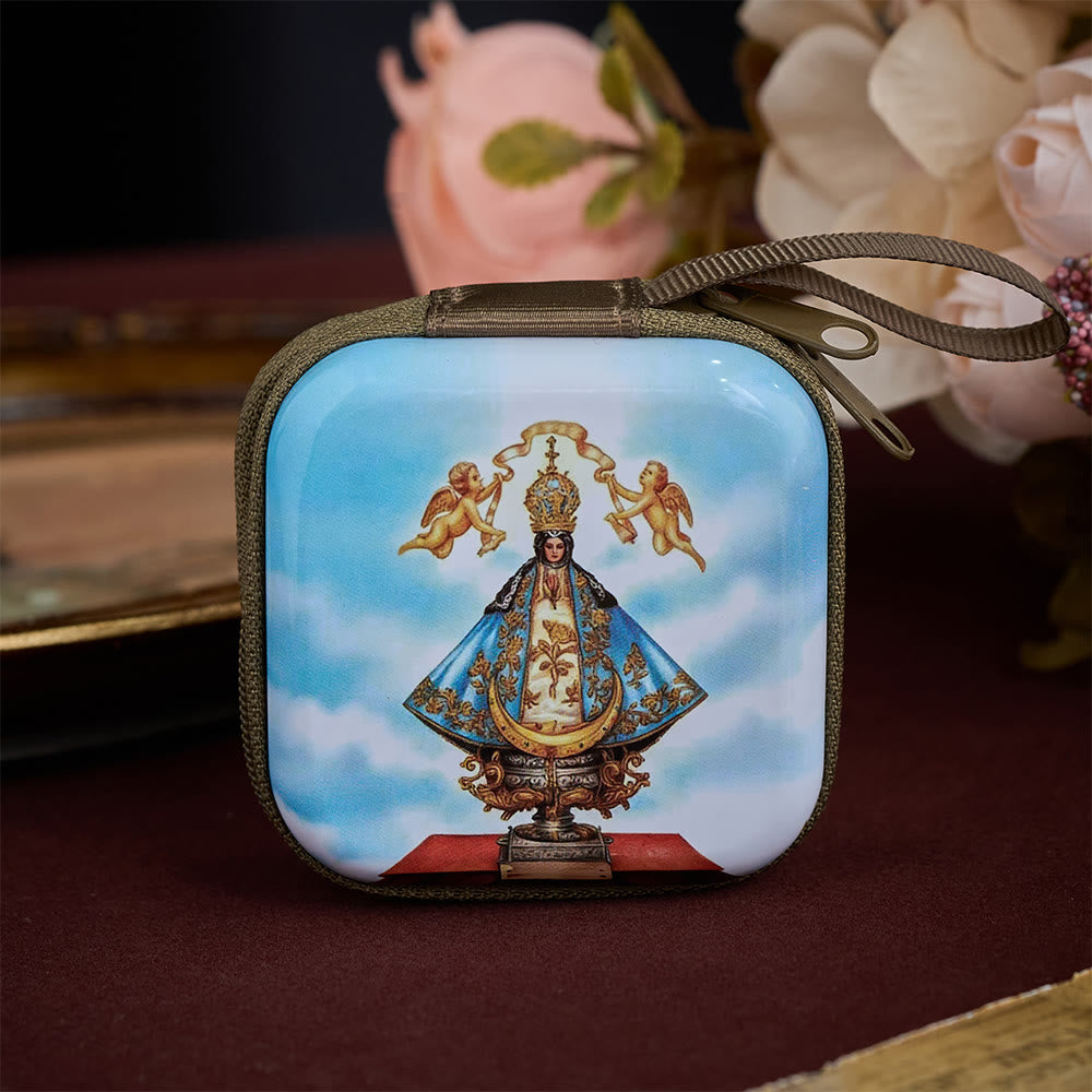 SolaceBeads Rosary Case With Assorted Holy Art Prints, Zippered Protective Holder: Sacred Storage - Our Lady of San Juan de los Lagos - image 16