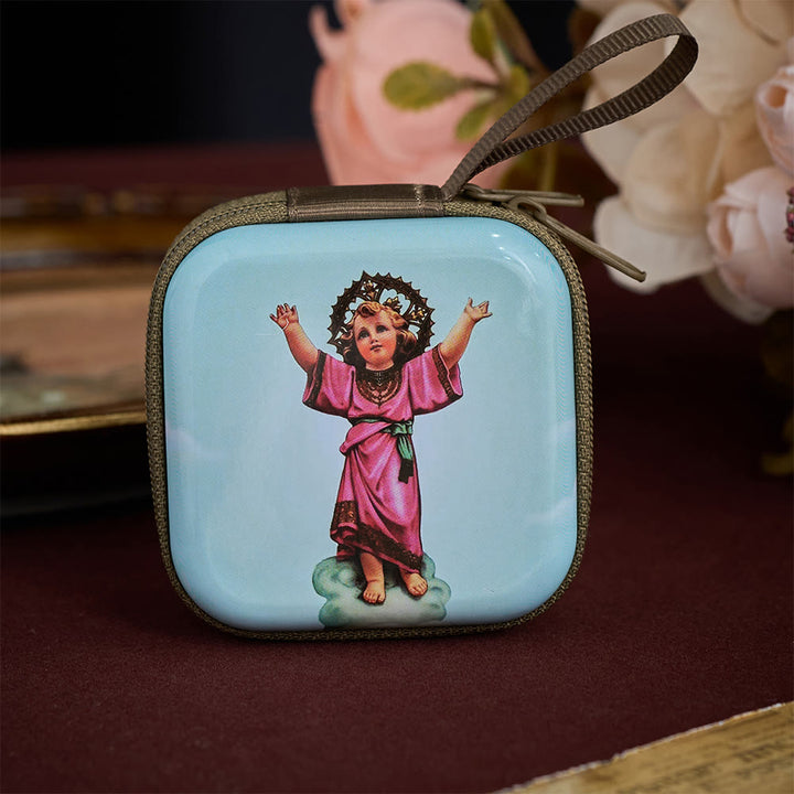 SolaceBeads Rosary Case With Assorted Holy Art Prints, Zippered Protective Holder: Sacred Storage - Divine Child Jesus - image 11