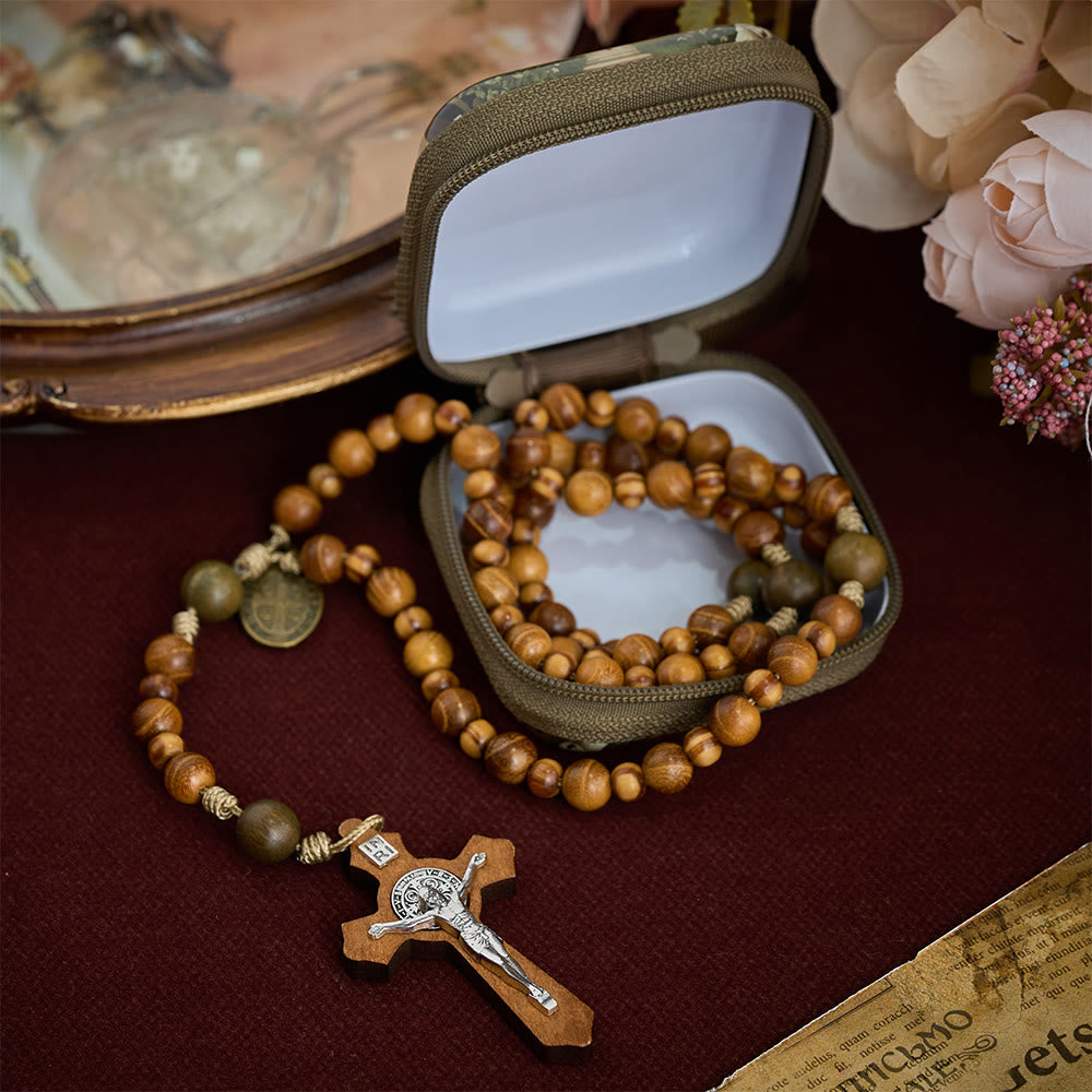 SolaceBeads Rosary Case With Assorted Holy Art Prints, Zippered Protective Holder: Sacred Storage - image 3