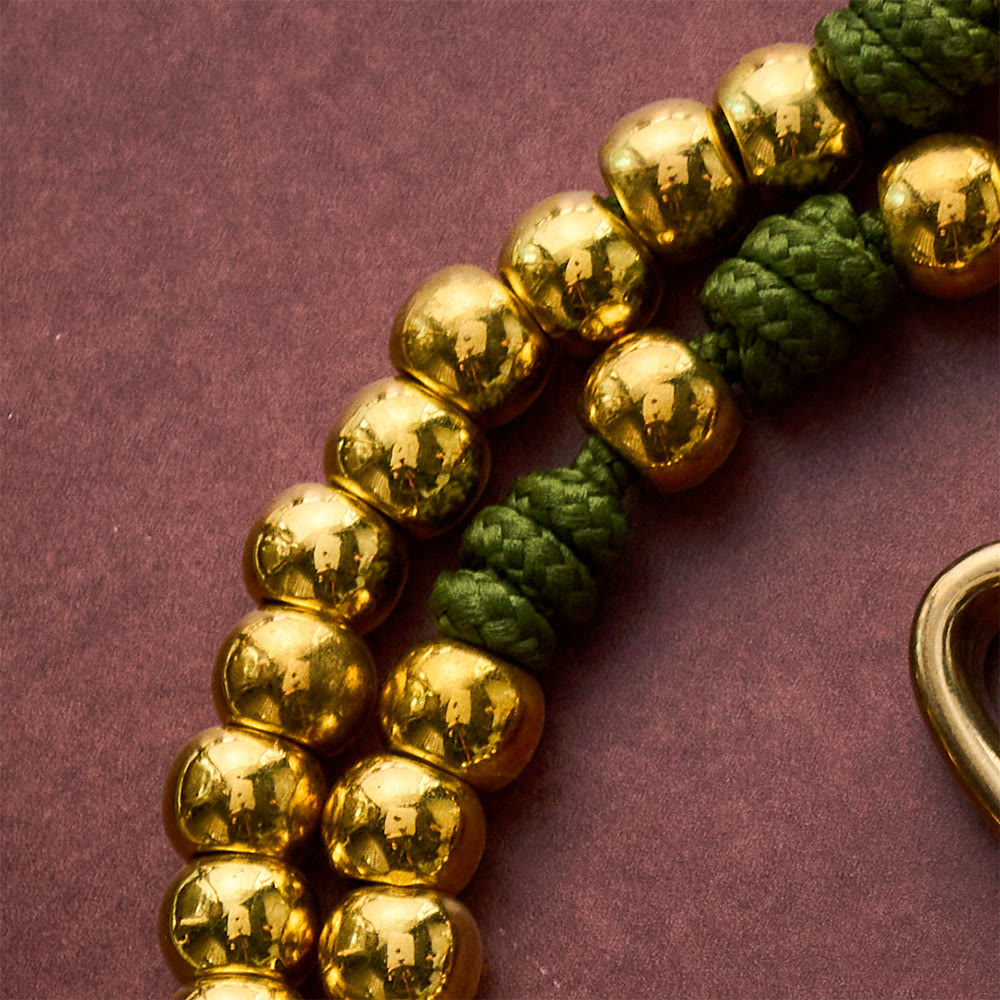 SolaceBeads Paracord Artistic Rosary with Gold Metal Beads &amp; Belt Clip: Rugged Devotion - image 3