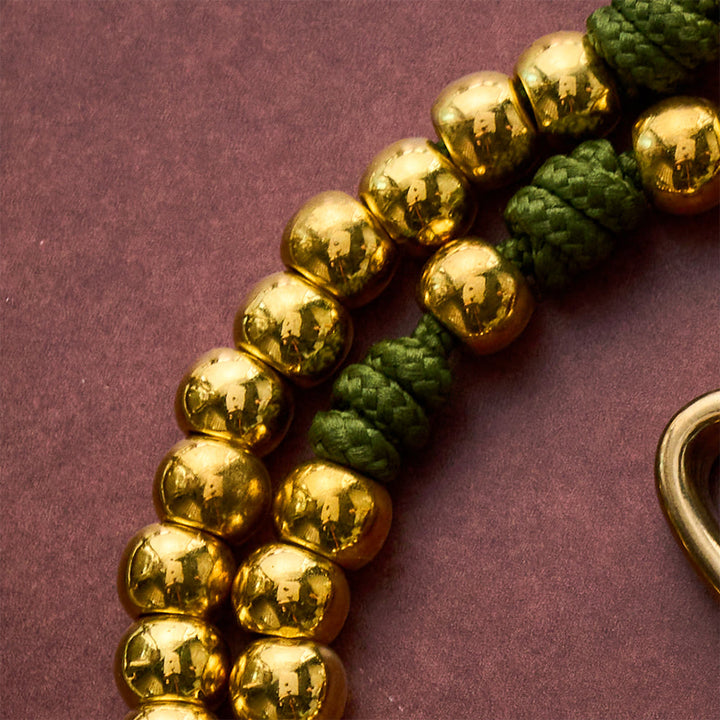 SolaceBeads Paracord Artistic Rosary with Gold Metal Beads &amp; Belt Clip: Rugged Devotion - image 3