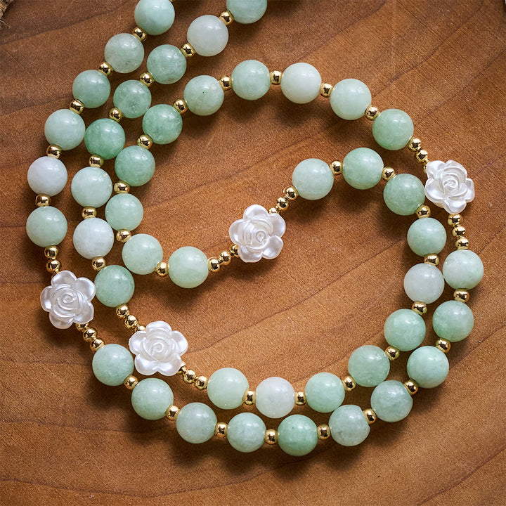 Solacebeads Verdant Grace Green Jade Rosary With Gold Accents &amp; Crucifix: Rooted In Timeless Calm - image 3