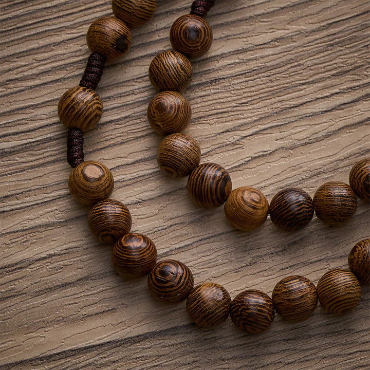 Solacebeads 15/20 Decade Wenge Wood Rosary With St. Benedict Medal &amp; Crucifix: Rooted In Tradition - image 8