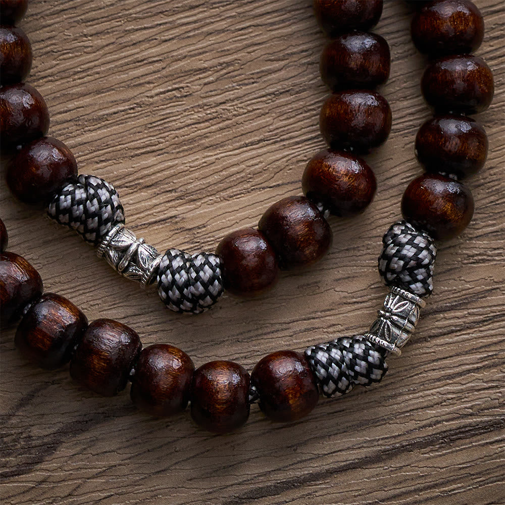 Solacebeads 15/20 decade Pine Wood Rosary With St. Benedict Set: Rooted In Sacred Heritage - image 4
