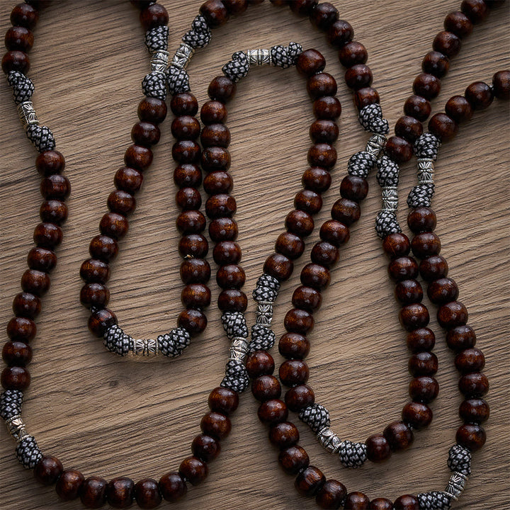 Solacebeads 15-decade Pine Wood Rosary With St. Benedict Set: Rooted In Sacred Heritage - image 5