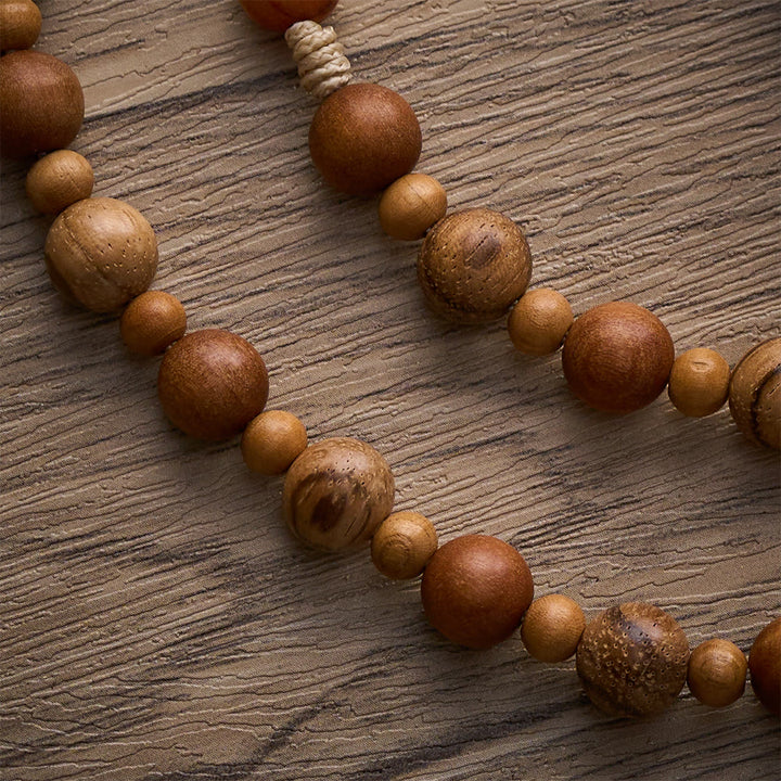 SolaceBeads Mixed Wood Rosary, Multi-Grain Wood Beads &amp; Inlaid Cross: Meaningful Personal Accessory - image 5