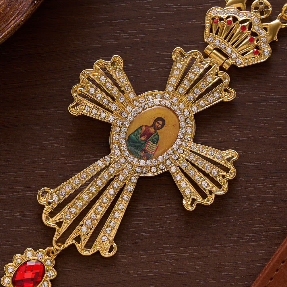 Solacebeads Grand Devotional Pectoral Cross With Rhinestone Embellishments: Rooted In Timeless Faith - image 3