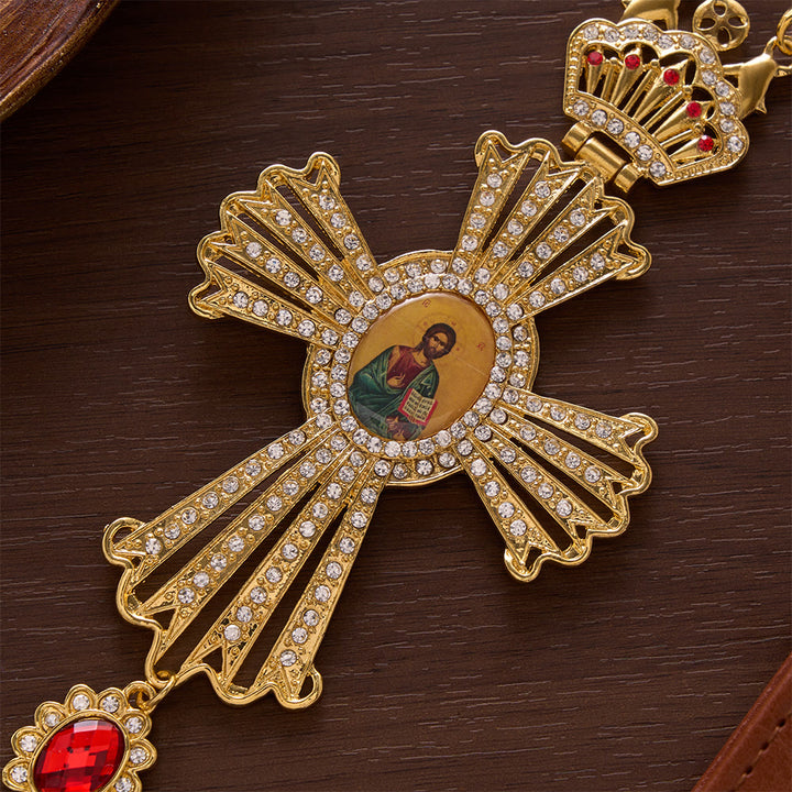 Solacebeads Grand Devotional Pectoral Cross With Rhinestone Embellishments: Rooted In Timeless Faith - image 3