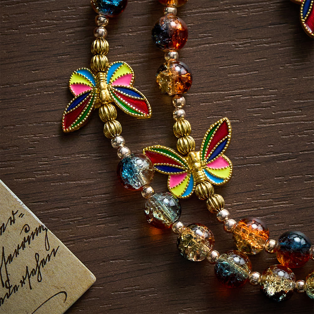 Solacebeads Rainbow Butterfly Multicolor Glass Rosary With Enamel Crucifix: Rooted In Sacred Peace - image 2