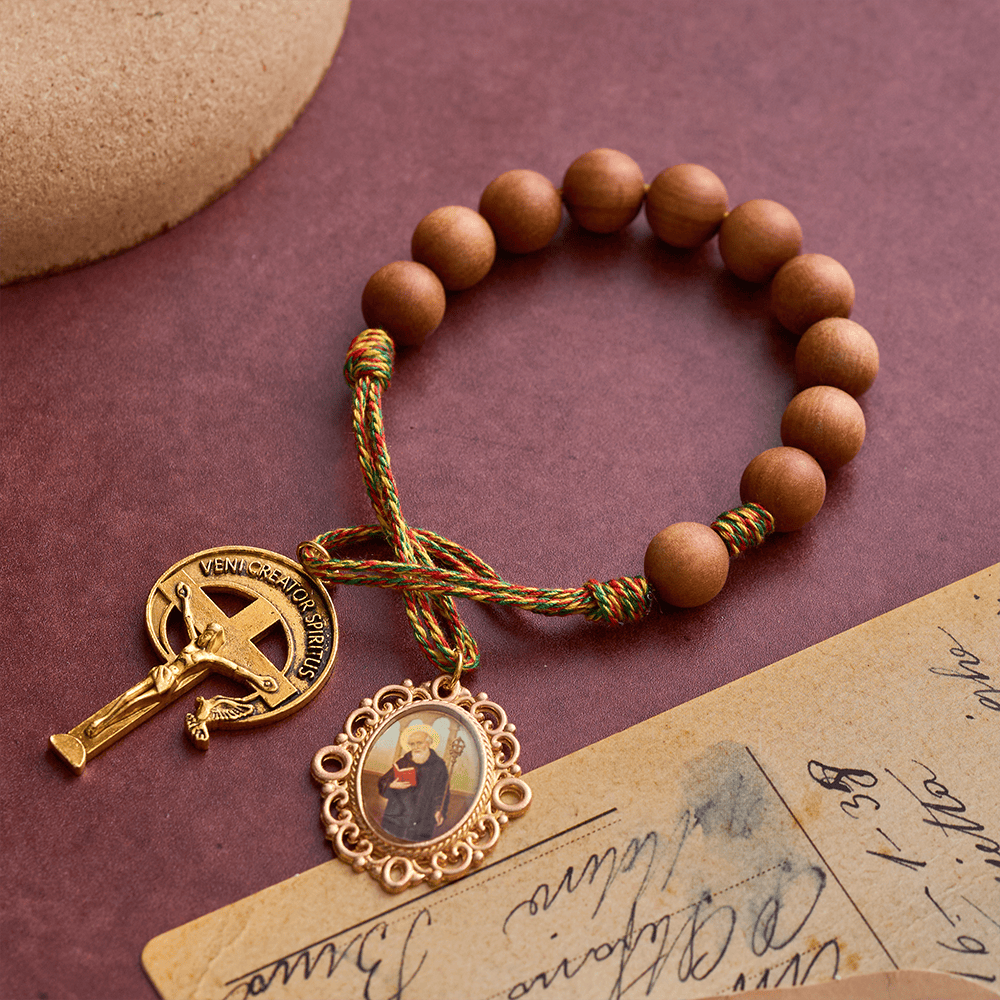 SolaceBeads Thuja Wood Pocket Rosary With Crucifix &amp; St. Benedict Medal: Rooted in Portable Faith - image 7