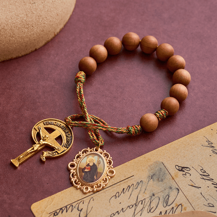 SolaceBeads Thuja Wood Pocket Rosary With Crucifix &amp; St. Benedict Medal: Rooted in Portable Faith - image 7