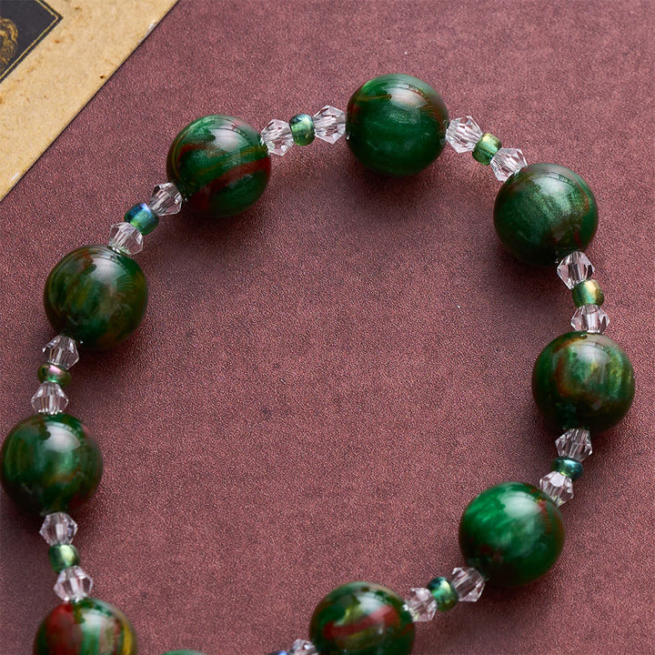 Solacebeads Emerald Shimmer Green Pocket Rosary With St. Jude Pendant: Rooted In Hopeful Devotion - image 2
