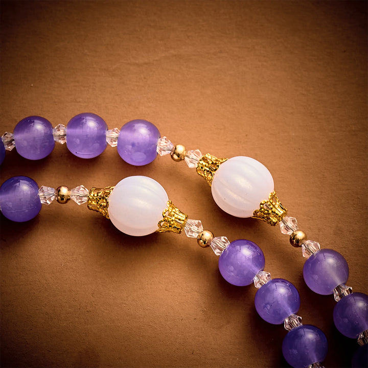 SolaceBeads Artistic Rosary, Purple Glass &amp; Lantern Beads: Elegant Spiritual Keepsake - image 7