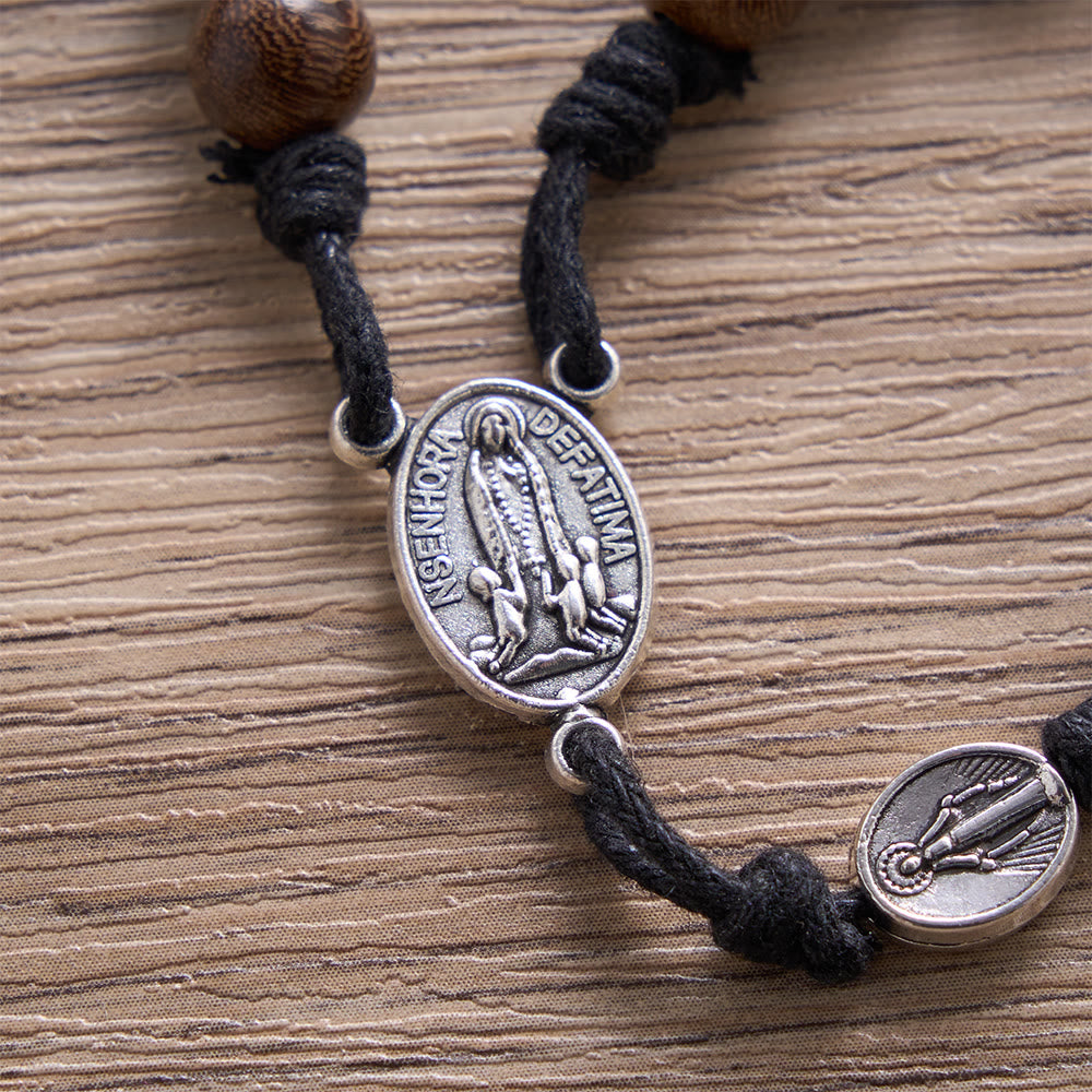 Solacebeads Vietnamese Agarwood Rosary With Fatima Medal &amp; Crucifix: Rooted In Scapular Blessing - image 3