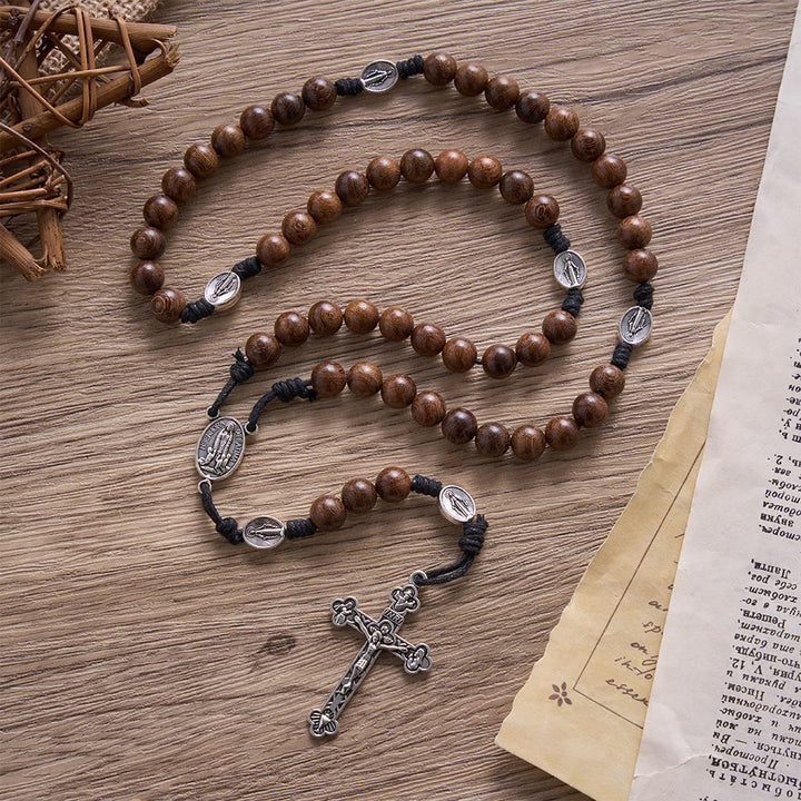 Solacebeads Vietnamese Agarwood Rosary With Fatima Medal &amp; Crucifix: Rooted In Scapular Blessing - image 8