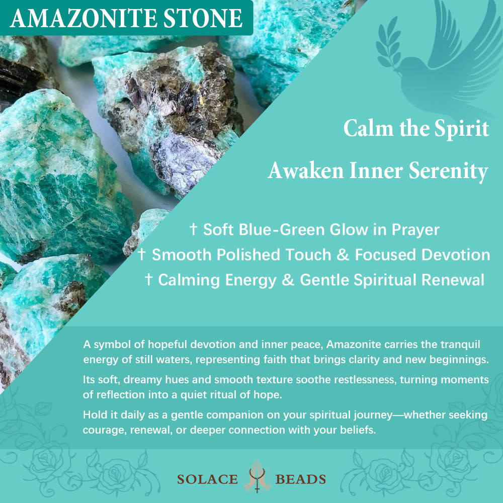 SolaceBeads The River of Hope Rosary: Rooted in Courage--Made with Amazonite Beads - image 6