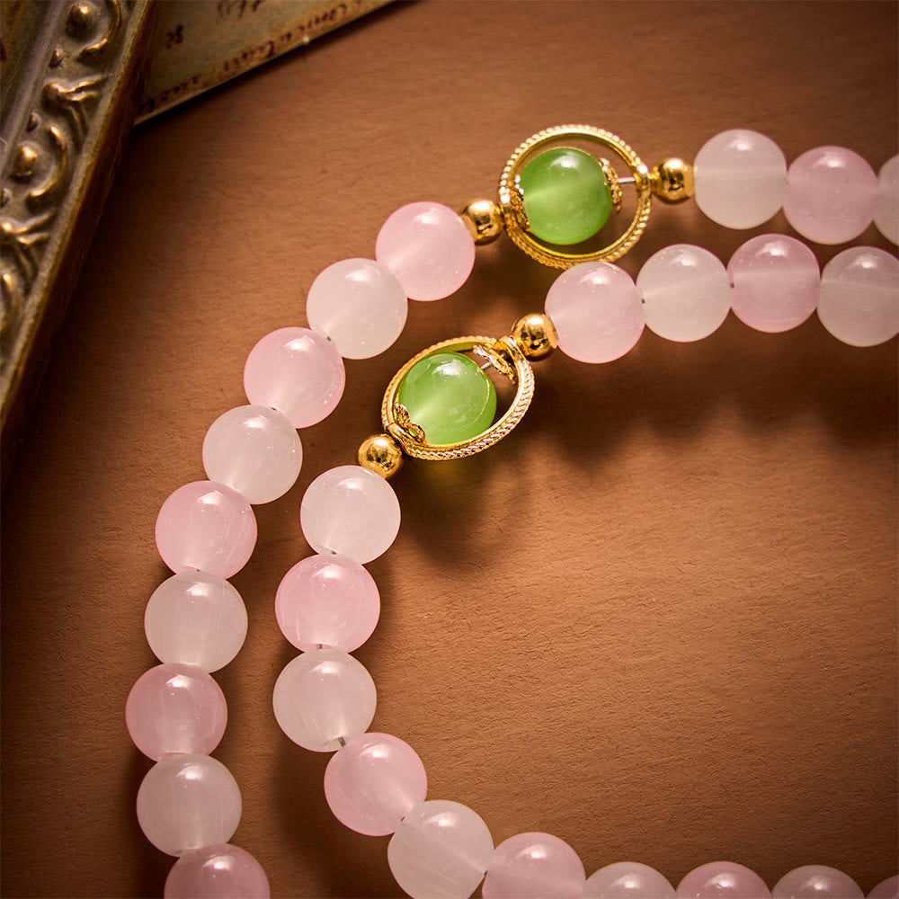 SolaceBeads Artistic Pink &amp; White Beaded Rosary: A Fusion of Colors &amp; Sacred Symbols - image 10