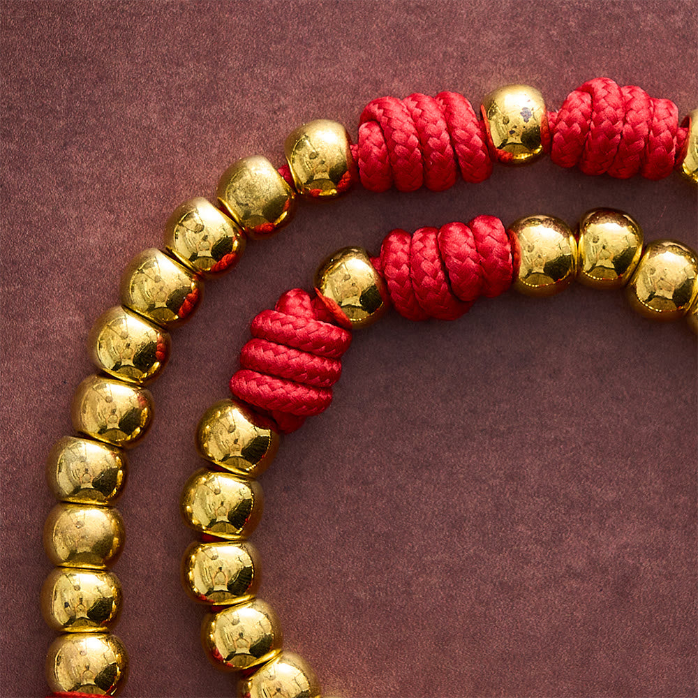 SolaceBeads Knotted Art Rosary, Red Cord Knots, St. James Cross: Faithful Steadfast Daily Devotion - image 5