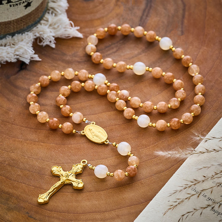 SolaceBeads Natural Yellow Topaz Quartz &amp; Cat&